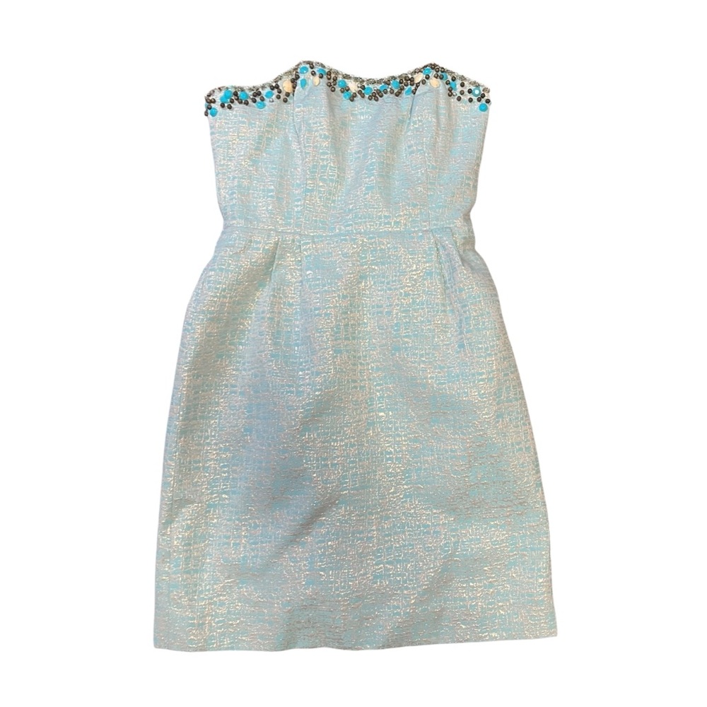 Lilly Pulitzer Raya Metallic Strapless Dress